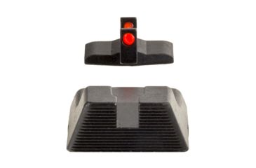 Image of Trijicon Fiber Optic Pistol Front/Rear Sight Set, Red Fiber Stick, H&amp;K .45/.45Tactical, Black, 601044