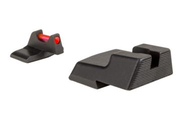 Image of Trijicon Fiber Optic Pistol Front/Rear Sight Set, Red Fiber Stick, H&amp;K .45/.45Tactical, Black, 601044