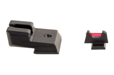Image of Trijicon Fiber Optic Pistol Front/Rear Sight Set, Red Fiber Stick, Smith &amp; Wesson M&amp;P/M&amp;P M2.0, NOT Shield/C.O.R.E., Black, 601032