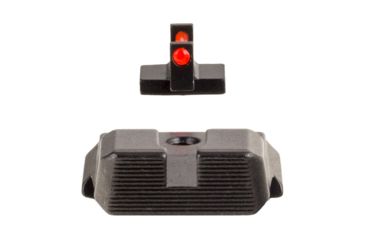 Image of Trijicon Fiber Optic Pistol Front/Rear Sight Set, Red Fiber Stick, Smith &amp; Wesson M&amp;P/M&amp;P M2.0, NOT Shield/C.O.R.E., Black, 601032