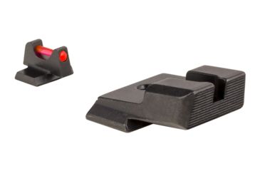 Image of Trijicon Fiber Optic Pistol Front/Rear Sight Set, Red Fiber Stick, Smith &amp; Wesson M&amp;P/M&amp;P M2.0, NOT Shield/C.O.R.E., Black, 601032