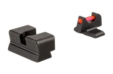 Image of Trijicon Fiber Optic Pistol Front/Rear Sight Set, Red Fiber Stick, Sig Sauer P220/P229/P240/P938/Pro233/Pro2340/Pro245, Black, 601047