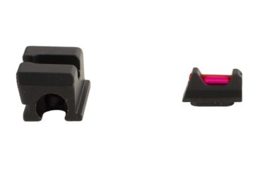 Image of Trijicon Fiber Optic Pistol Front/Rear Sight Set, Red Fiber Stick, Walther P99/PPQ/PPQ M2, Black, 601053