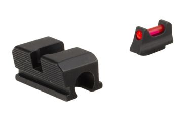 Image of Trijicon Fiber Optic Pistol Front/Rear Sight Set, Red Fiber Stick, Walther P99/PPQ/PPQ M2, Black, 601053