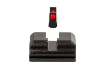 Image of Trijicon Fiber Optic Pistol Front/Rear Sight Set, Red Fiber Stick, Walther P99/PPQ/PPQ M2, Black, 601053