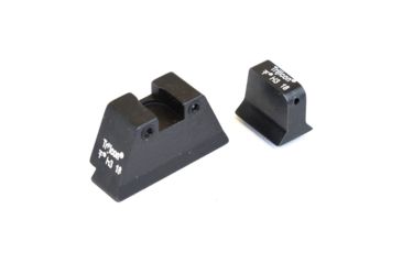 Image of Trijicon For Glock Sup Night Sight w/ Wht Outline/Grn Lamps, White/Black, Suppressor Night Sight Set 196577