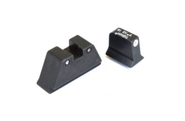 Image of Trijicon For Glock Sup Night Sight w/ Wht Outline/Grn Lamps, White/Black, Suppressor Night Sight Set 196577