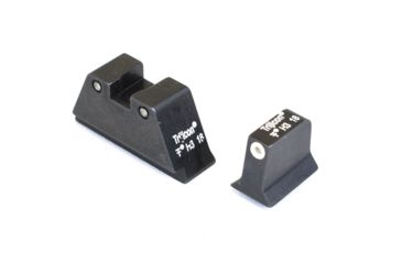 Image of Trijicon For Glock Sup Night Sight w/ Wht Outline/Grn Lamps, White/Black, Suppressor Night Sight Set 196577