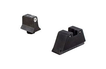 Image of Trijicon For Glock Suppressor Night Sight Set - White Outline Front, Black Outline Rear for Calibers 9mm, .40, .45 G.A.P., .357, and .380 600658