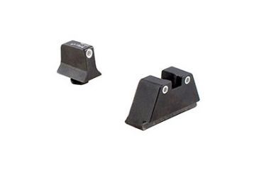Image of Trijicon For Glock Suppressor Night Sight Set - White Outline - Green Lamps for Calibers 9mm,.40,.43,.45 G.A.P.,.357 GL201-C-600649