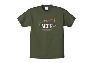 Image of Trijicon Short Sleeve Graphic T-Shirt w/Survey Tagline - Large, Olive AP38L