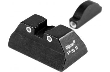 Image of Trijicon Bright &amp; Tough 3 Dot Night Sight Set, Green Front &amp; Yellow Rear - Ruger P90/P91/P93/P95/P97
