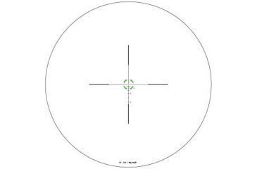 Image of Trijicon AccuPower RS-24 1-4x24mm Rifle Scope, 30 mm Tube, Second Focal Plane, Black, Green BDC Segmented Circle .223 / 55 Grain Reticle, MOA Adjustment, 1900007