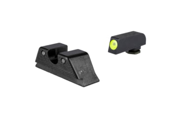 Image of Trijicon HD Tritium Night Sights - Rear - Yellow Front Outline - for GLOCK Models 20, 21, 29, 30, and 41 including S &amp; SF variants, Black, GL145-C-601167