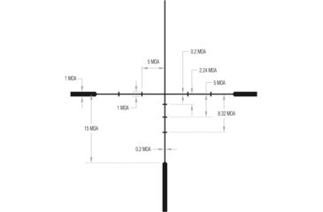 Image of Trijicon Huron HR1240 3-12x40mm Rifle Scope, 30 mm Tube, Second Focal Plane, Black, Non-Illuminated BDC Hunter Hold Reticle, MOA Adjustment, 2700003