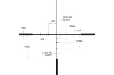 Image of Trijicon Huron HR940 3-9x40mm Rifle Scope, 1 in Tube, Second Focal Plane, Black, Non-Illuminated BDC Hunter Hold Reticle, MOA Adjustment, 2700006