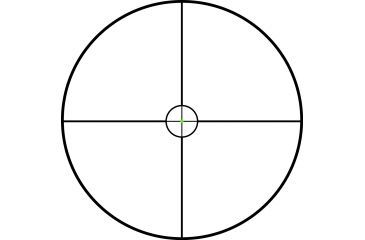 Image of Trijicon AccuPoint TR-25 1-6x24mm Rifle Scope, 30 mm Tube, Second Focal Plane, Black, Green Circle-Cross Crosshair w/ Dot Reticle, MOA Adjustment, 200086
