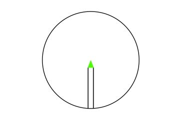 Image of Trijicon AccuPoint TR-25 1-6x24mm Rifle Scope, 30 mm Tube, Second Focal Plane, Black, Green BAC Triangle Post Reticle, MOA Adjustment, 200092