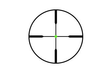 Image of Trijicon AccuPoint TR-25 1-6x24mm Rifle Scope, 30 mm Tube, Second Focal Plane, Black, Green Standard Duplex Crosshair w/ Dot Reticle, MOA Adjustment, 200080