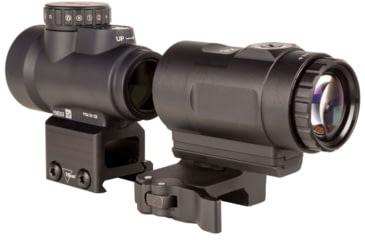 Image of Trijicon MRO HD 1x25mm Red Dot Sights Combo Set, 68 MOA Reticle w/2.0 MOA Dot, Angled Glass, Black, 2200057