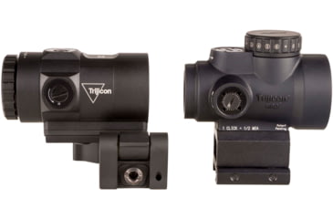 Image of Trijicon MRO HD 1x25mm Red Dot Sights Combo Set, 68 MOA Reticle w/2.0 MOA Dot, Angled Glass, Black, 2200057