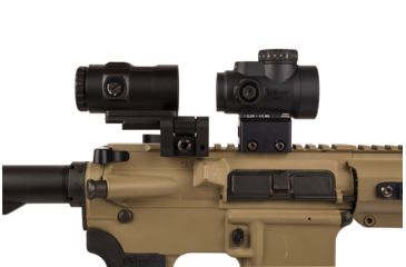 Image of Trijicon MRO HD 1x25mm Red Dot Sights Combo Set, 68 MOA Reticle w/2.0 MOA Dot, Angled Glass, Black, 2200057