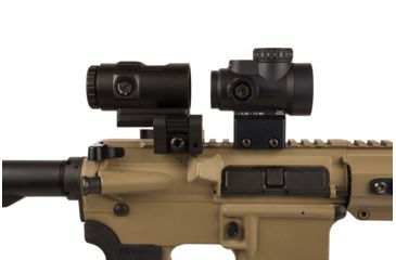 Image of Trijicon MRO HD 1x25mm Red Dot Sights Combo Set, 68 MOA Reticle w/2.0 MOA Dot, Angled Glass, Black, 2200057