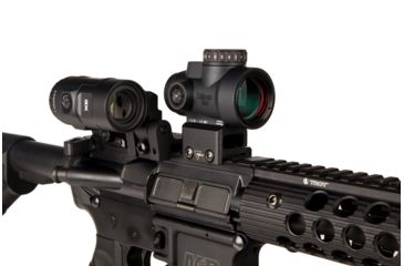 Image of Trijicon MRO HD 1x25mm Red Dot Sights Combo Set, 68 MOA Reticle w/2.0 MOA Dot, Angled Glass, Black, 2200057