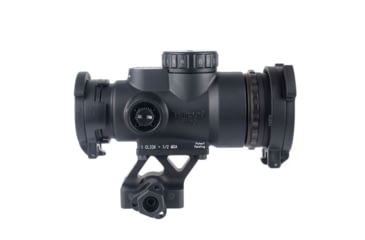 Image of Trijicon MRO HD Patrol Adjustable LED 68 MOA Reticle w/ 2.0 MOA Red Dot Sight, 1/3 Co-Witness Quick Release Mount with Q-LOC Technology AC32071, Black, MRO-C-2200108