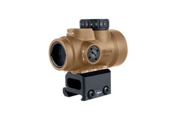 Image of Trijicon MRO SD 1x25mm Reflex Green Dot Sight, 2.0 MOA Adjustable Green Dot, with Full Co-witness Mount, Anodized Coyote Brown Anodized, MRO-C-2200348