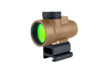 Image of Trijicon MRO SD 1x25mm Reflex Green Dot Sight, 2.0 MOA Adjustable Green Dot, with Full Co-witness Mount, Anodized Coyote Brown Anodized, MRO-C-2200348