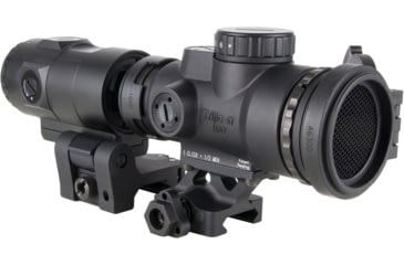 Image of Trijicon MRO SD Patrol 1x25mm Reflex Red Dot Sight, 2.0 MOA Adjustable Red Dot, with Full Co-Witness Quick Release Q-LOC Mount, 3x Magnifier with Quick Release Flip-to-Side Mount, Black, MRO-C-2200368
