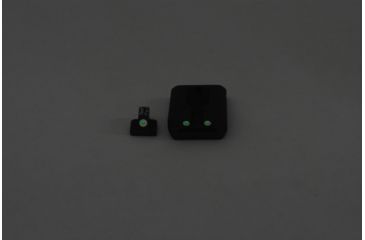Image of Trijicon Bright &amp; Tough Night Sight Set, Green Front &amp; Rear - Novak Compact 9mm