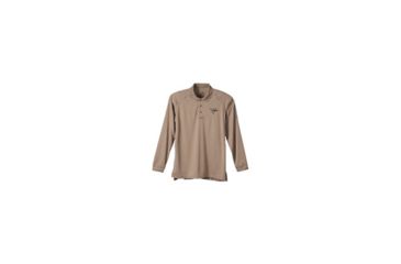 Image of Trijicon Perform Logo Long Sleeve Polo - Men's, Khaki, Small TRJAP26S