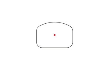 Image of Trijicon RCR 1x Reflex Red Dot Sight, Adj. LED 3.25 MOA Red Dot, Black, 3.25 MOA, 3300001