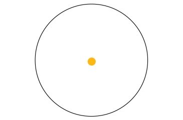 Image of Trijicon Reflex 42mm 6.5 MOA Amber Dot Sight, Black w/ A.R.M.S. 15 Flattop Mount RX30-23