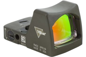 Image of Trijicon RM01 RMR Type 2 LED Red Dot Sight, 3.25 MOA Red Dot, No Mount, Hard Anodized, ODG, 700623