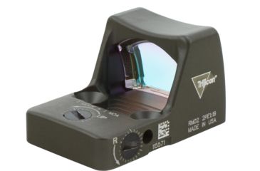 Image of Trijicon RM01 RMR Type 2 LED Red Dot Sight, 3.25 MOA Red Dot, No Mount, Hard Anodized, ODG, 700623