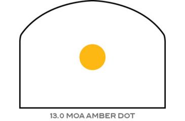 Image of Trijicon RM03 RMR Dual Illuminated Reflex Sight, 13 MOA Amber/Gold Dot, No Mount, Matte, ODG, 700143