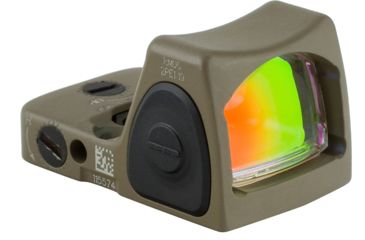 Image of Trijicon RMR Type 2 Adjustable Red Dot Sight, 6.5 MOA Red Dot, No Mount, Cerakote Flat Dark Earth, 700717