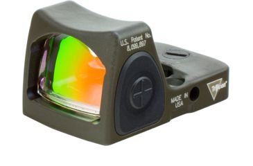 Image of Trijicon RMR Type 2 Adjustable Red Dot Sight, 6.5 MOA Red Dot, No Mount, Cerakote OD Green, 700716