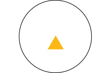 Image of Trijicon RX06 12.5 MOA Reflex Sight w/Amber Triangle Reticle, No Mount