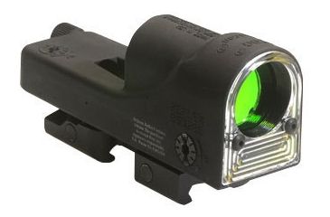 Image of Trijicon RX09-14 Cyalume Reflex Rifle Sight - Yellow Chevron Reticle with Flattop Mount