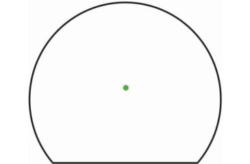 Image of Trijicon SRO Adjustable LED Red Dot Reflex Sight, 1x, Green 2.5 MOA Dot Reticle, Anodized, Black, SRO2-2500027