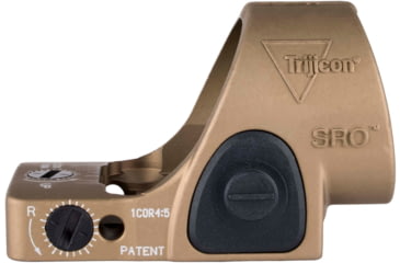 Image of Trijicon SRO Adjustable LED Red Dot Reflex Sight, 1x, Green 2.5 MOA Dot Reticle, Anodized, Coyote Brown, SRO2-2500035