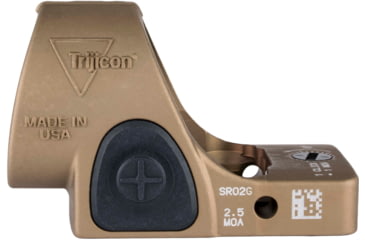 Image of Trijicon SRO Adjustable LED Red Dot Reflex Sight, 1x, Green 2.5 MOA Dot Reticle, Anodized, Coyote Brown, SRO2-2500035