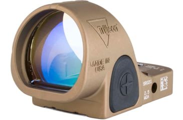 Image of Trijicon SRO Adjustable LED Red Dot Reflex Sight, 1x, Green 2.5 MOA Dot Reticle, Anodized, Coyote Brown, SRO2-2500035