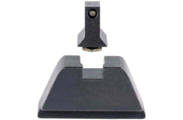 Image of Trijicon Suppressor/Optic Height Sight Set, Black Front/Metal Rear &amp; Green Lamp, Glock 17, 17L, 19, 22 - 28, 31 - 35, 37 - 39, 45, Black, 601137