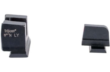 Image of Trijicon Suppressor/Optic Height Sight Set with Orange Front/Metal Rear &amp; Green Front Lamp - for M&amp;P C.O.R.E, M&amp;P M2.0 Optics Ready, Black, 601151