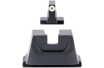 Image of Trijicon Suppressor/Optic Height Sight Set with White Front/Metal Rear &amp; Green Front Lamp - for M&amp;P C.O.R.E, M&amp;P M2.0 Optics Ready, Black, 601154